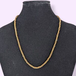 (2/$20) Vintage Gold Tone Square Herringbone Chain
